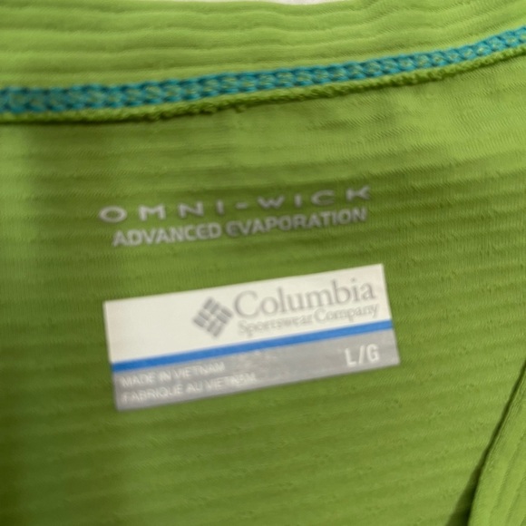 Columbia Omni-wick performance green tank top Women’s large - Picture 11 of 12